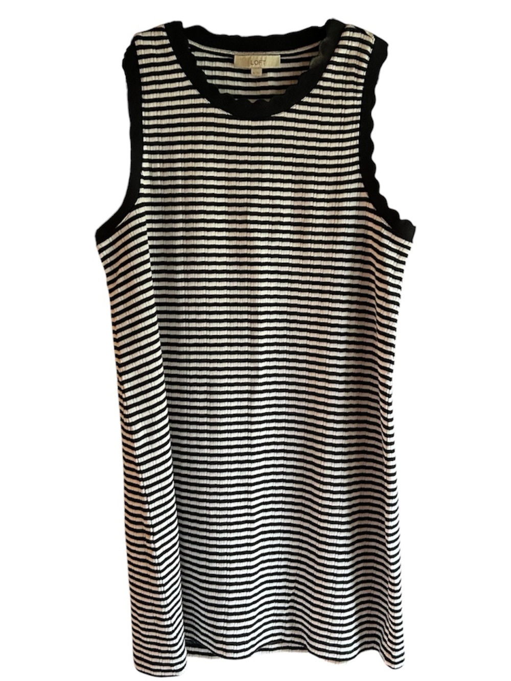 Loft size xl navy blue stripe ribbed knit sundress -
#kiddoscloset #loft